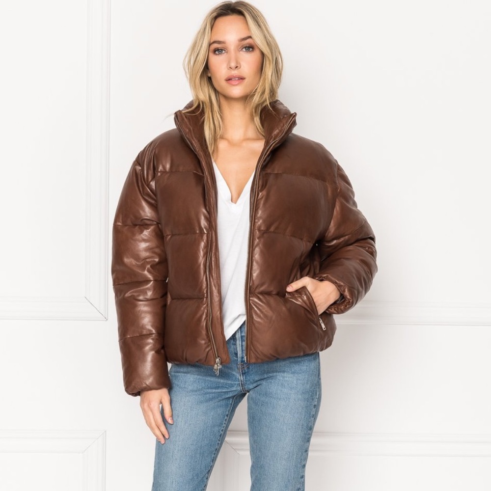 LAMARQUE  100% leather puffy jacket
